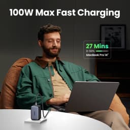 UGREEN 100W GaN Charger PD Fast Charger USB C Charger QC4.0 3.0 Quick Charge For Macbook Pro Laptop Tablet iPhone 15 14 13 Pro