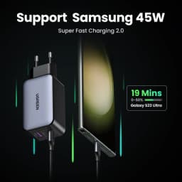 UGREEN 100W GaN Charger PD Fast Charger USB C Charger QC4.0 3.0 Quick Charge For Macbook Pro Laptop Tablet iPhone 15 14 13 Pro