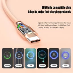 UGOURD Liquid Silicon USB-Type C To C Fast Charging Cable 66W USB to C PD 60W 45W 27W For Huawei SCP Xiaomi iPhone 15 16 Pro Max