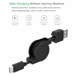 USB Type C Fast Charging Spring Cable For Samsung Xiaomi Huawei Type C Spring Cord Phone Charging Car Charging Sync