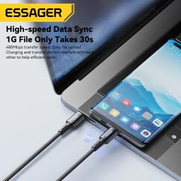 Essager 240W Super Fast Charge Type-C 66W Cable Quick Charge USB Cable 6A For iPhone 15 Pro Redmi K50 Macbook Xiaomi Samsung