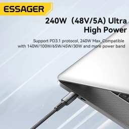 Essager 240W Super Fast Charge Type-C 66W Cable Quick Charge USB Cable 6A For iPhone 15 Pro Redmi K50 Macbook Xiaomi Samsung