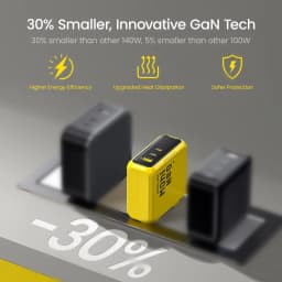 AOHI Youth 140W GaN Charger PD3.1 3-Port Type C Quick Charge For Macbook Pro Laptop USB Fast Charger For iPhone Tablet