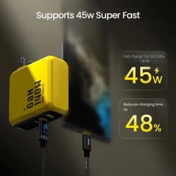 AOHI Youth 140W GaN Charger PD3.1 3-Port Type C Quick Charge For Macbook Pro Laptop USB Fast Charger For iPhone Tablet