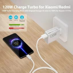 120W EU Fast USB Wall Charger For Xiaomi 12 13 14 15 17 Pro Redmi Note 11 12 13 14 POCO X6 X7 X8 Pro Type C Turbo Charging Cable