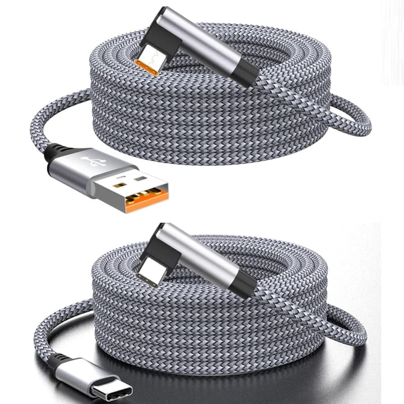 1M 2M 3m 5m 8M PD 60W 6A USB-A TYPEC Straight TO TYPE-C Elbow DATA 480Mbps Fast Charge Charging Cable For Samsung Huawei Xiaomi