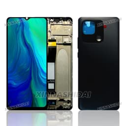 6.71"Tested For Xiaomi Redmi 10C LCD Display Touch Screen Frame and Battery Cover Assembly For Redmi 10C Display Replacement
