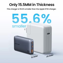 Vention GaN Charger 65W PD PPS Quick Charge Type C USB Charger Portable Travel Charger For Laptop iPhone 17 16 15 14 Fast Charge