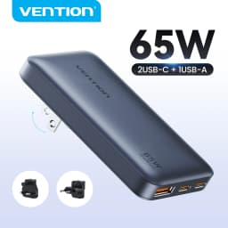 Vention GaN Charger 65W PD PPS Quick Charge Type C USB Charger Portable Travel Charger For Laptop iPhone 17 16 15 14 Fast Charge