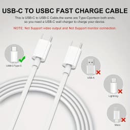 3Pack USB C to USB C Charging Cable 1M 2M 3M 60W Type C to Type C Fast Charger Cord for iPhone 15 16 15 16 Pro Max