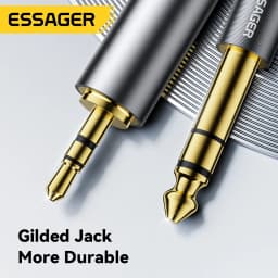 Essager 3.5mm to 6.5mm Jack Adapter Headphone Amplifier Audio Adapter Microphone Connector 6.5mm Female to 3.5mm Male Jack Plug