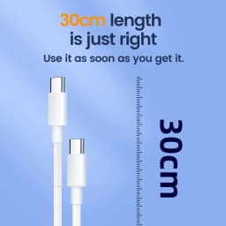30cm Short Type C to USB C Cable Fast Charging For Iphone15 Xiaomi Samsung Huawei Power BanK 25cm USB To Type C/USB C Data Cable