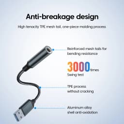 Olaf USB to 3.5mm Audio Jack Adapter USB to 3.5mm Headset/Microphone USB to 3.5 Jack Adapter External Stereo Sound Card For PC