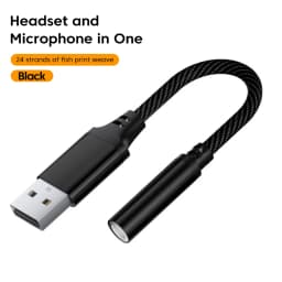 Olaf USB to 3.5mm Audio Jack Adapter USB to 3.5mm Headset/Microphone USB to 3.5 Jack Adapter External Stereo Sound Card For PC