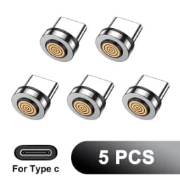 7Pin 3A USB-A Type C Magnetic Plug Tips Fast Charging Cable Adapter For Samsung Magnet Charger 360° Degree Rotation Connector