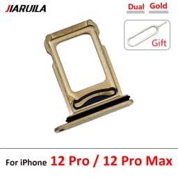 NEW Dual Card For iPhone 12 Pro Max 12 mini SIM Card chip slot drawer Card Tray Holder Adapter With Pin For 12 Pro