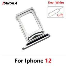 NEW Dual Card For iPhone 12 Pro Max 12 mini SIM Card chip slot drawer Card Tray Holder Adapter With Pin For 12 Pro