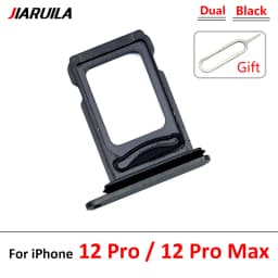 NEW Dual Card For iPhone 12 Pro Max 12 mini SIM Card chip slot drawer Card Tray Holder Adapter With Pin For 12 Pro