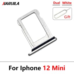 NEW Dual Card For iPhone 12 Pro Max 12 mini SIM Card chip slot drawer Card Tray Holder Adapter With Pin For 12 Pro