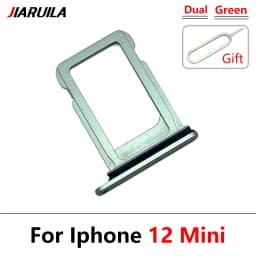 NEW Dual Card For iPhone 12 Pro Max 12 mini SIM Card chip slot drawer Card Tray Holder Adapter With Pin For 12 Pro
