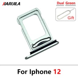 NEW Dual Card For iPhone 12 Pro Max 12 mini SIM Card chip slot drawer Card Tray Holder Adapter With Pin For 12 Pro