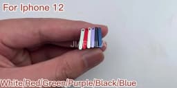NEW Dual Card For iPhone 12 Pro Max 12 mini SIM Card chip slot drawer Card Tray Holder Adapter With Pin For 12 Pro