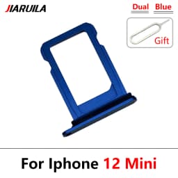 NEW Dual Card For iPhone 12 Pro Max 12 mini SIM Card chip slot drawer Card Tray Holder Adapter With Pin For 12 Pro
