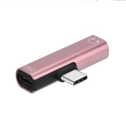 2 IN1 Type C To 3.5mm Jack Earphone Charging Cable Audio Converter OTG Adapter for Xiaomi Huawei Tablet