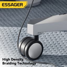 Essager PD 100W Type C to C Cable USB Type-C 5A Fast Charging Mobile Phone Cable For MacBook iPad Oneplus Xiaomi iPhone 15 Cable