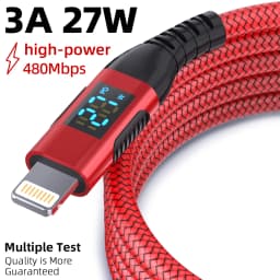 LAIHONEN USB C to Lightning 10 feet about 3 meters stepsynchronizer equipped with LED display MFi Certified for iPhone14 Pro Max