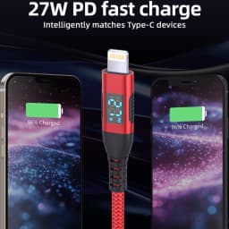LAIHONEN USB C to Lightning 10 feet about 3 meters stepsynchronizer equipped with LED display MFi Certified for iPhone14 Pro Max