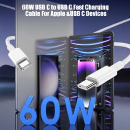 3-Pack [3.3FT+6.6FT+10FT] 60W USB C to USB C Cable, Fast Charging for iPhone 16/15 Pro Max, Galaxy S25/S24, iPad Pro/Air