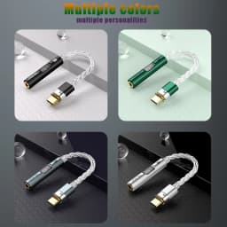 DAC USB C to 3.5mm Jack Audio Aux Adapter Type C Headphone Amplifier HiFi Earphone Converter CX31993 MAX97220 Digital Decoding