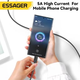 Essager 100W USB C To USB Type C Cable 5A PD Fast Charging Cord USB Type C Cable For iPhone 15 iPad MacBook Xiaomi Samsung Huawe