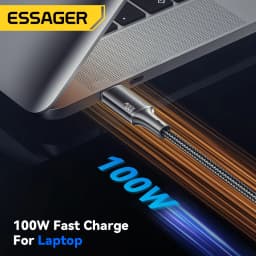 Essager 100W USB C To USB Type C Cable 5A PD Fast Charging Cord USB Type C Cable For iPhone 15 iPad MacBook Xiaomi Samsung Huawe
