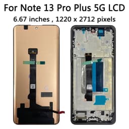 6.67“ AMOLED for Xiaomi Redmi Note 13 Pro+ Plus 5G 23090RA98C 23090RA98G Lcd Display Touch Screen Digitizer Assembly
