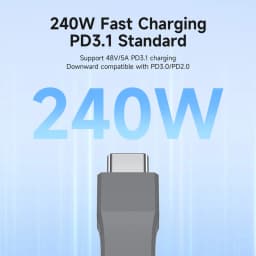 Hagibis Short USB C Cable 40Gbps USB4 Cable PD 240W Fast Charging for SSD iPhone 16 Power Bank USB DAC & AMP Headphone Amplifier