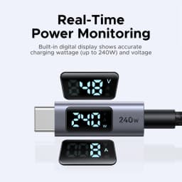 UGREEN USB-C Cable 240W Digital Display Screen PD3.1 Type-C Cord for Laptop MacBook iPhone 17 Samsung S25 arger USB Type C Cable