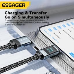 Essager USB Type C Cable for iPhone 14 13 12 11 Pro Max PD 29W Fast Charging Wire for iPhone Charger Cable Digital Display Cable