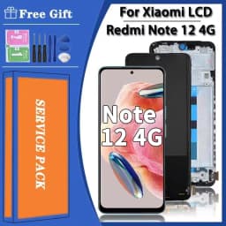Super AMOLED Note12 Screen for Xiaomi Redmi Note 12 4G LCD 23021RAAEG 23021RAA2Y Display Touch Screen Digitizer Assembly