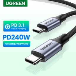 UGREEN PD3.1 240W USB Type C Cable for MacBook iPad Laptop iPhone 17 16 Samsung S25 Power Line 5A USB C Fast Charging Cable