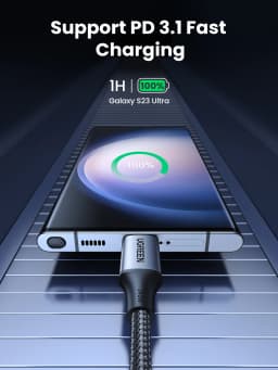 UGREEN PD3.1 240W USB Type C Cable for MacBook iPad Laptop iPhone 17 16 Samsung S25 Power Line 5A USB C Fast Charging Cable