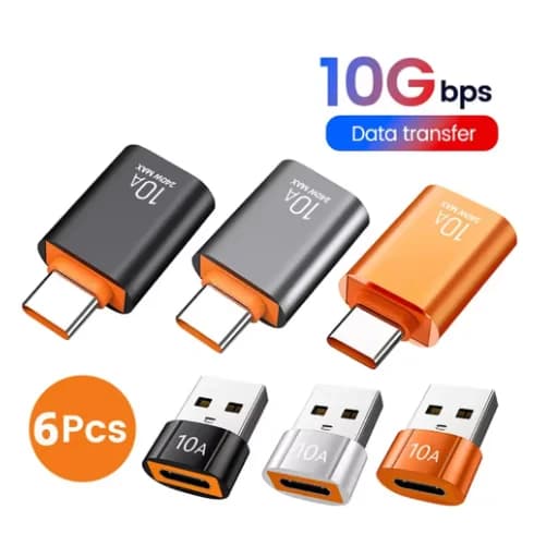 USB3.0 Type-C Data Adapter Type C 10A USB C Male To USB Female Converter For Macbook Xiaomi Samsung Fast OTG Connector 