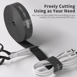NNBILI Data Cable Management Strap Reusable Detachable Can Be Cut Freely Multifunctional Strap Fixed Storage Accessories