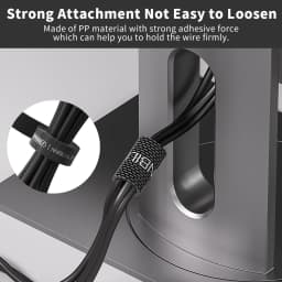NNBILI Data Cable Management Strap Reusable Detachable Can Be Cut Freely Multifunctional Strap Fixed Storage Accessories