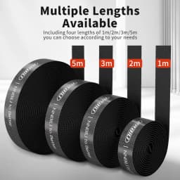 NNBILI Data Cable Management Strap Reusable Detachable Can Be Cut Freely Multifunctional Strap Fixed Storage Accessories