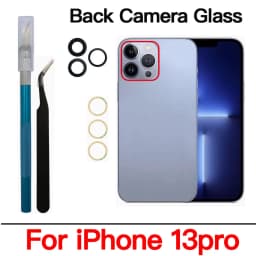 Back Camera Glass For iPhone 11 12 13 14 15 Plus MIni Pro Max Rear Camera Lens With Adhesive And Remove Tools Replacement