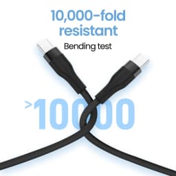 PD 100W Fast Charging Silicone Type C to Type C Cable 0.25/0.5M Short USB C Data Cord For iPhone 15 16 Samsung Notebook iPad