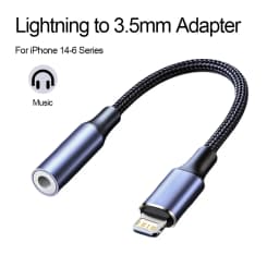 1/2 Pcs Headphone Adapter for Lightning to 3.5mm Adapter Lightning Aux Audio Jack Dongle For iPhone 14 13 12 11 Pro Max SE XS