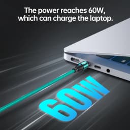 AUFU 60W Magnetic USB Cable Fast Charging USBC To Type C Micro Magnetic Data Cord For Macbook Samsung Xiaomi Magnet Charger Wire
